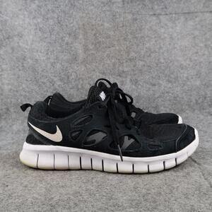 Nike Shoes Big Kids 6.5Y Athletic Trainers Free Run Sneaker Active Black Lace Up